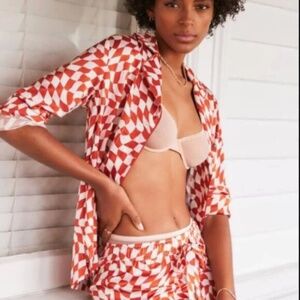 Eclectic grandpa By Anthropologie Silky Button Down in XXS